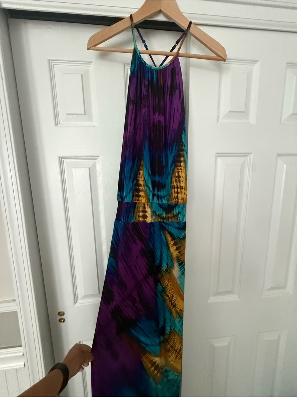 Vibrant Tie-Dye Maxi Dress